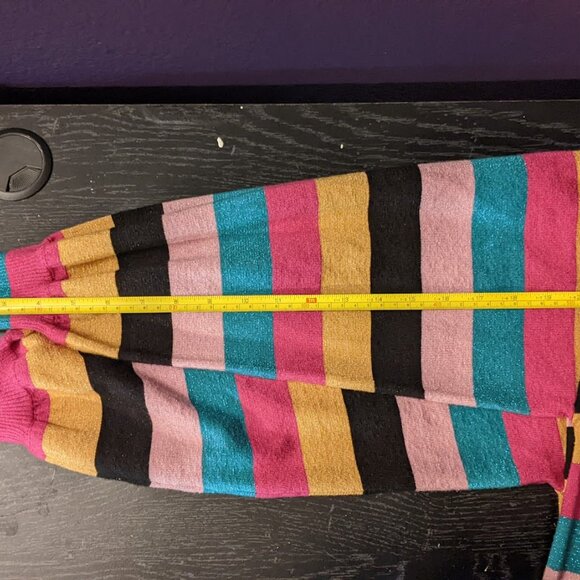Sparkle Striped "Nine West" Sweater Size XL - Picture 10 of 11